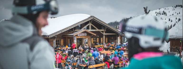 Südtiroler Spezialitäten gibt es in den Hütten.