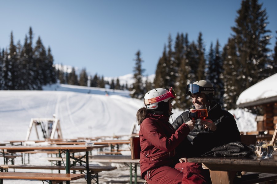 Das Skigebiet hat gleich mehrere Einkehrmöglichkeiten zu bieten.