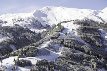 Das Skigebiet Rauris von oben
