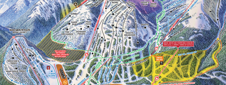 Pistenplan Red Mountain Resort