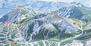 Pistenplan Red Mountain Resort - Granite