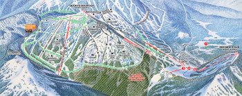 Pistenplan Red Mountain Resort - Paradise