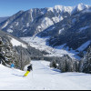 Traumhaft Piste "Sonnige West" mit Blick auf den Ort Donnersbachwald