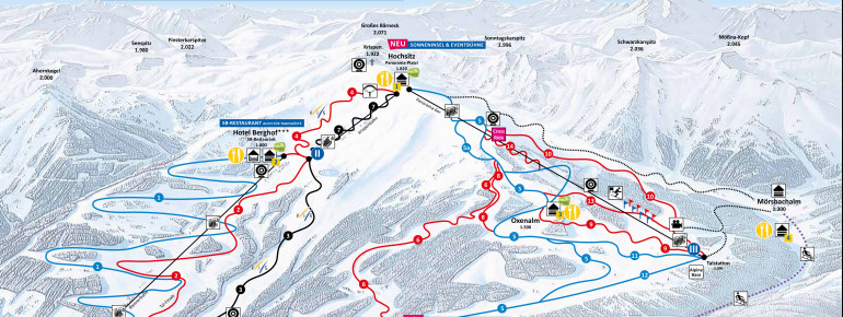 Pistenplan Riesneralm - Donnersbachwald