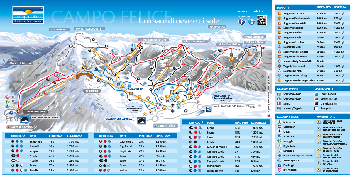 Pistenplan Campo Felice