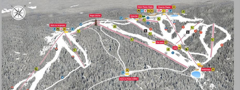 Pistenplan Rogla