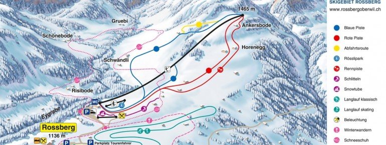 Pistenplan Rossberg Oberwil