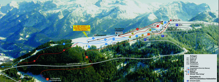 Pistenplan Rossfeld Berchtesgaden