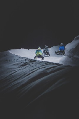 Die Rodelbahn ist freitags bis Mitternacht beleuchtet!