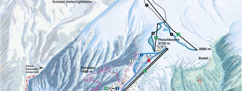 Pistenplan Rosswald