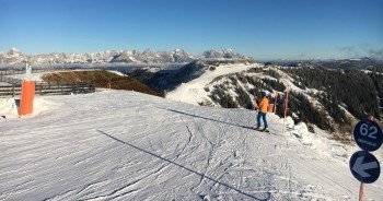 Pistenvergnügen mit traumhafter Aussicht.