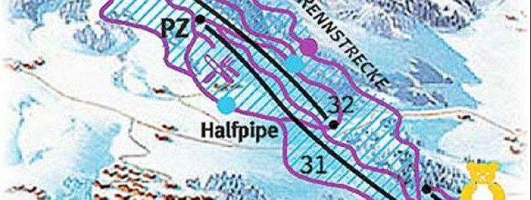 Pistenplan Hinterreit