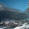 Blick auf den Ort Saas-Almagell im Saastal.