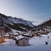Winterliche Morgenstimmung in Saas-Almagell