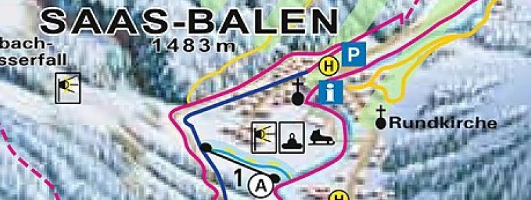Pistenplan Saas-Balen