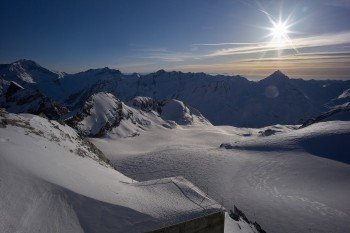 Bergpanorama in Saas Fee