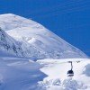 Bergbahn im Schweizer Skigebiet Saas Fee