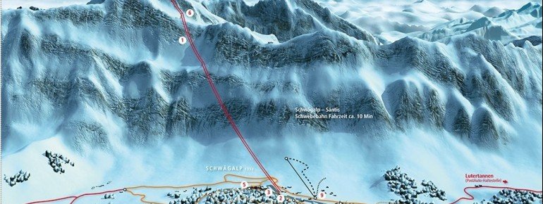 Pistenplan Säntis