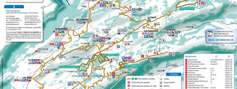 Pistenplan Saint Imier Mont Soleil