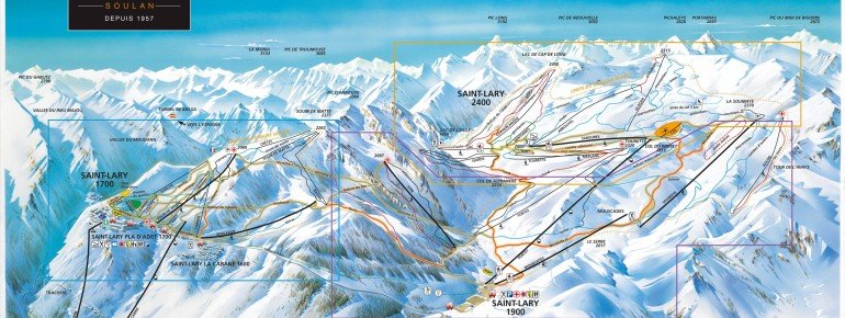 Pistenplan Saint Lary Soulan