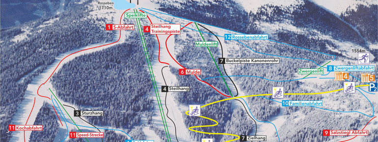 Pistenplan Salzstiegl