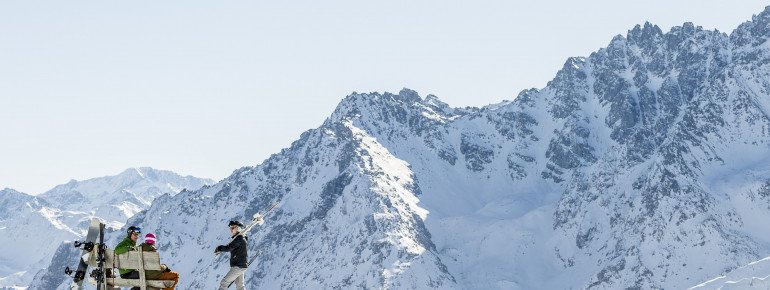 Aussicht über das Samnauner Bergpanorama