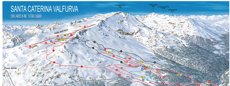 Pistenplan Santa Caterina Valfurva
