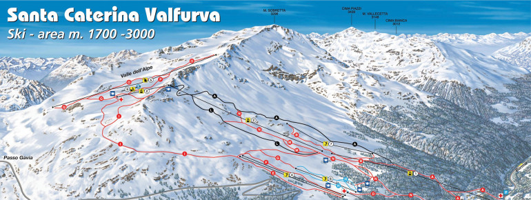 Pistenplan Santa Caterina