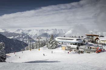 Blick ins Skigebiet Hochoetz