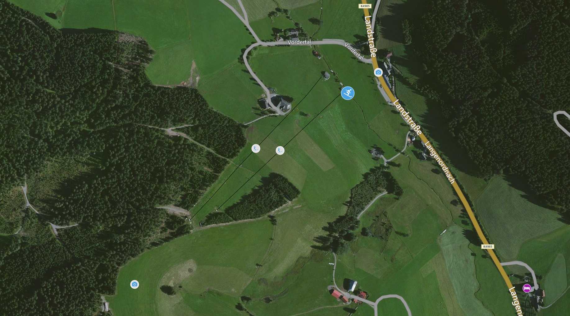 Lage Lifte in Waldau