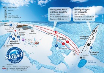 Pistenplan Schöneck Hohe Reuth