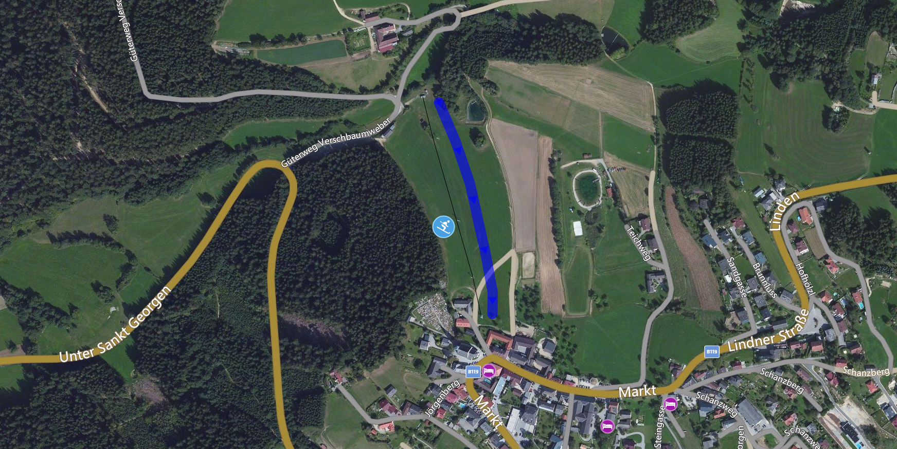 Lageplan Schorschi Lift St. Georgen
