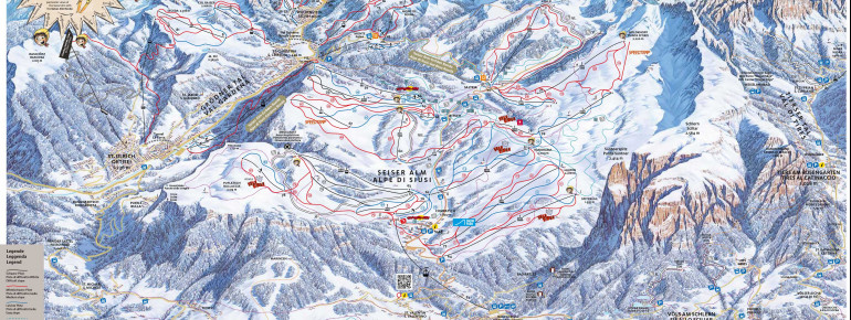 Pistenplan Seiser Alm