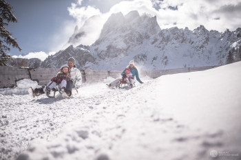 Im Skigebiet gibt es gleich drei Rodelbahnen.