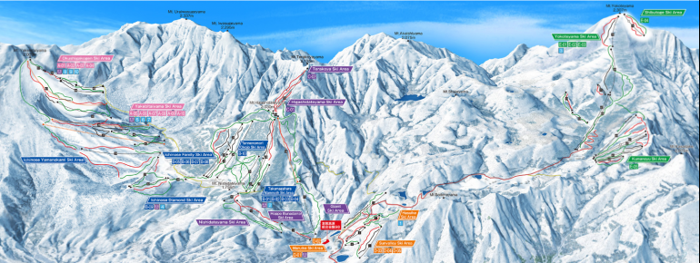 Pistenplan Shigakogen Mountain Resort