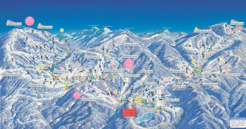 Pistenplan von Shigakogen Mountain Resort