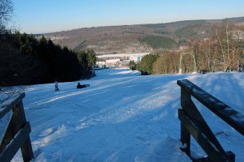 Die Piste am Burbach Skilift im schönen Sauerland.