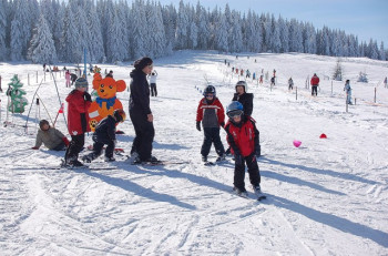 Skikurs am Skilift Siegmundsburg