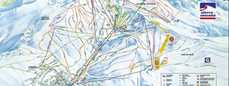 Pistenplan Sierra Nevada - Pradollano