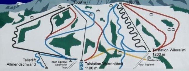 Pistenplan Sigriswil Schwanden