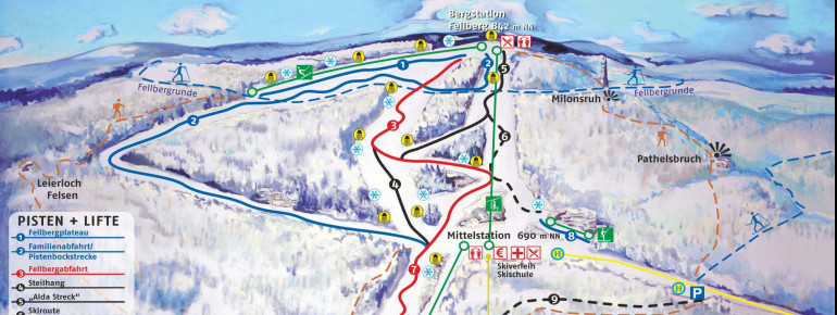 Pistenplan Silbersattel Steinach