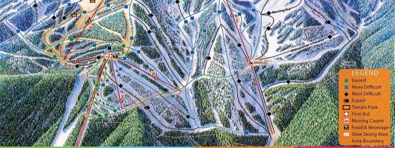 Pistenplan Silver Mountain Resort