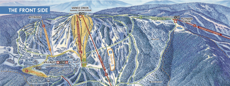 Pistenplan Silver Star Mountain Resort