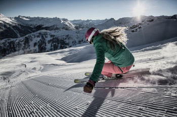 Auf 80 Pisten können sich Skifahrer in Silvretta Montafon austoben.