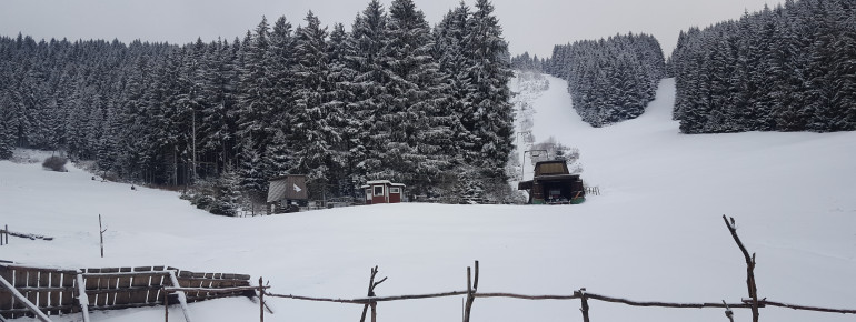 Blick ins Skigebiet in Schulenberg