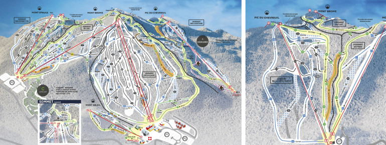 Pistenplan Ski Bromont