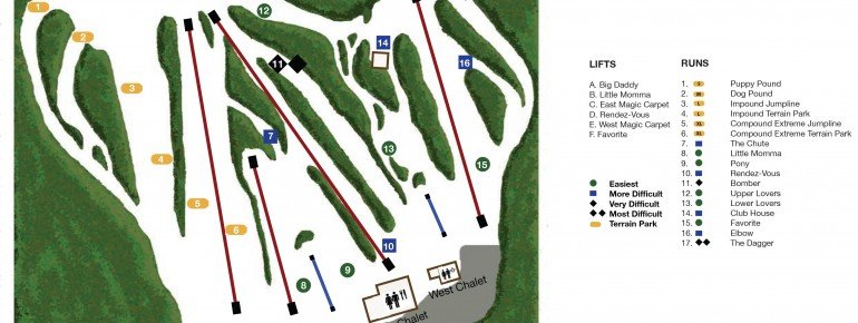 Pistenplan Ski Dagmar