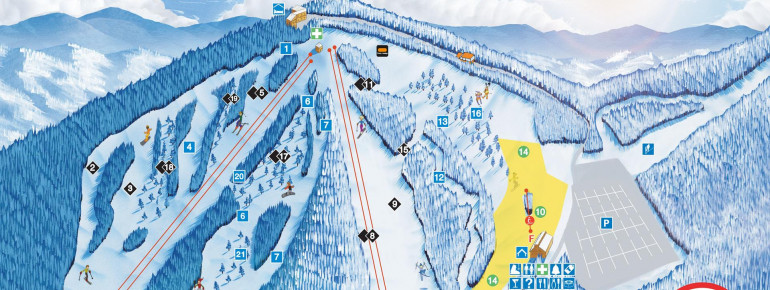 Pistenplan Ski Mont Gabriel