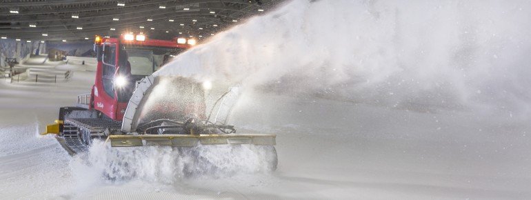 Mit modernster Technik werden täglich die Pisten präpariert.