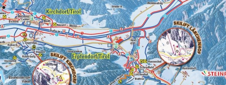 Pistenplan Skilift Lärchenhof Erpfendorf
